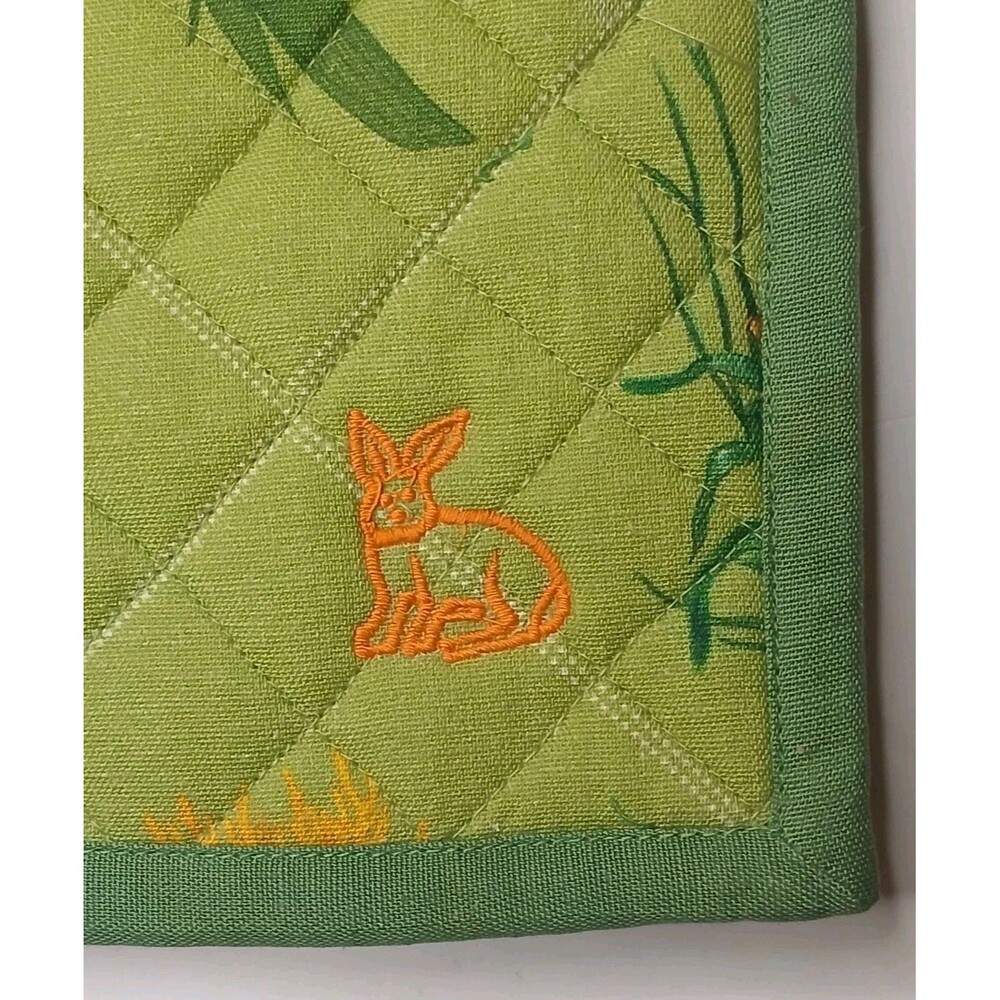 Coniglio Palm Beach Placemats Set Of 4 Reversible Tropical Print/ Green NWT $250 - Picture 8 of 16